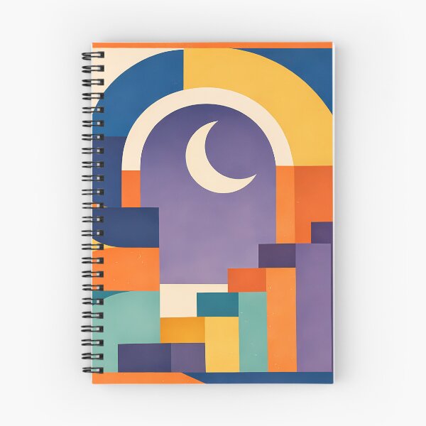 Item preview, Geometric Moon Arch in Bold Typographic Shapes designed and sold by InkSmithery.