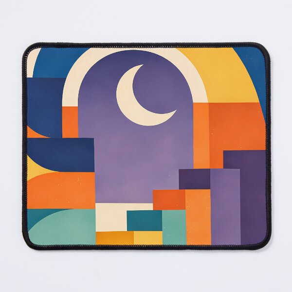 Item preview, Geometric Moon Arch in Bold Typographic Shapes designed and sold by InkSmithery.
