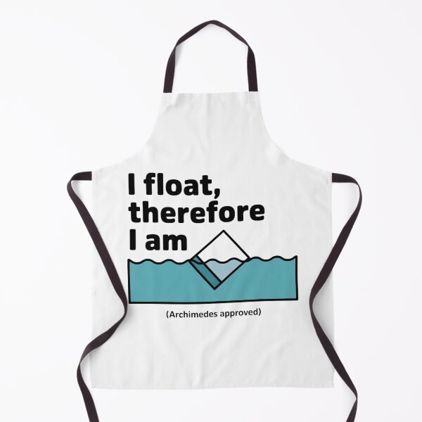 Item preview, I Float Therefore I Am – Archimedes Buoyancy Minimalist Physics Design designed and sold by ArcticFoxStudio.