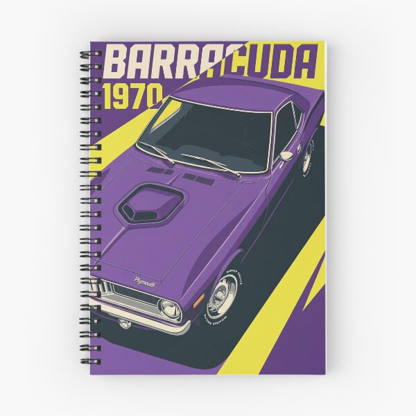 Item preview, 1970 Plymouth Barracuda Retro Muscle Car Poster - Plum Crazy Purple Art designed and sold by Gaviani Design Studio.