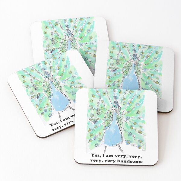 Item preview, Peacock a very handsome bird designed and sold by Inky Fingers Illustrations.