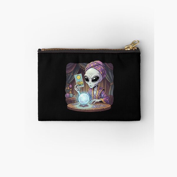 Item preview, Mystic Grey Alien Fortune Teller With Tarot Cards designed and sold by Sunkhung.