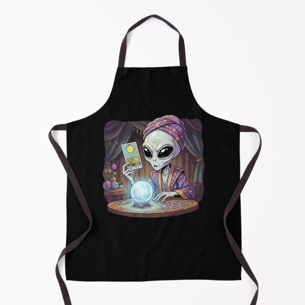 Item preview, Mystic Grey Alien Fortune Teller With Tarot Cards designed and sold by Sunkhung.