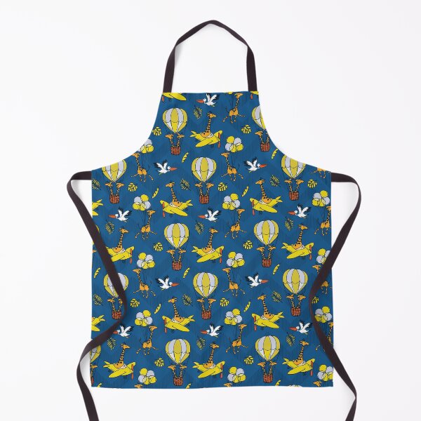 Item preview, Flying Jungle Safari Chevron blue-yellow designed and sold by kobyakov.