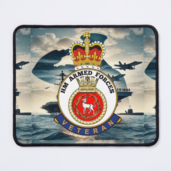 Item preview, HMS Agincourt Royal Navy HM Armed Forces Veteran designed and sold by Bootneckstore.