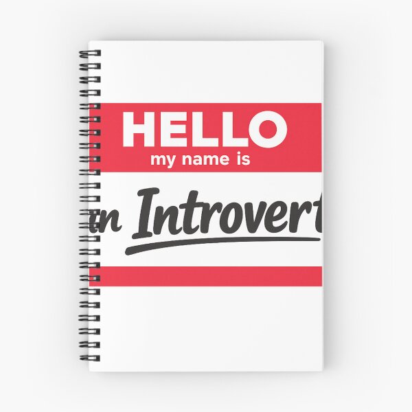 Item preview, Hello I Am An Introvert Name Tag designed and sold by Art by Debasish.