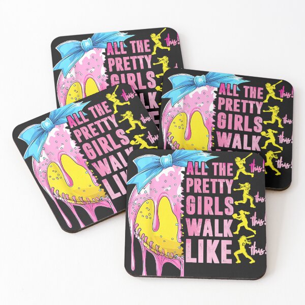 Item preview, All The Pretty Girls Walk Like This Softball Lover Sport Fan designed and sold by bunngu2020.