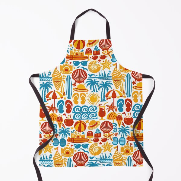 Item preview, Colorful Surfboards and Flip Flops Summer Pattern designed and sold by Piotrek0001.