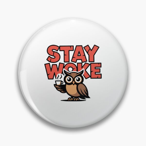 Item preview, Coffee Fueled Stay Woke Owl designed and sold by Anantha's Studio.