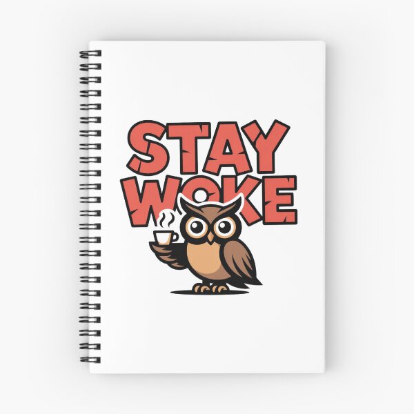 Item preview, Coffee Fueled Stay Woke Owl designed and sold by Anantha's Studio.