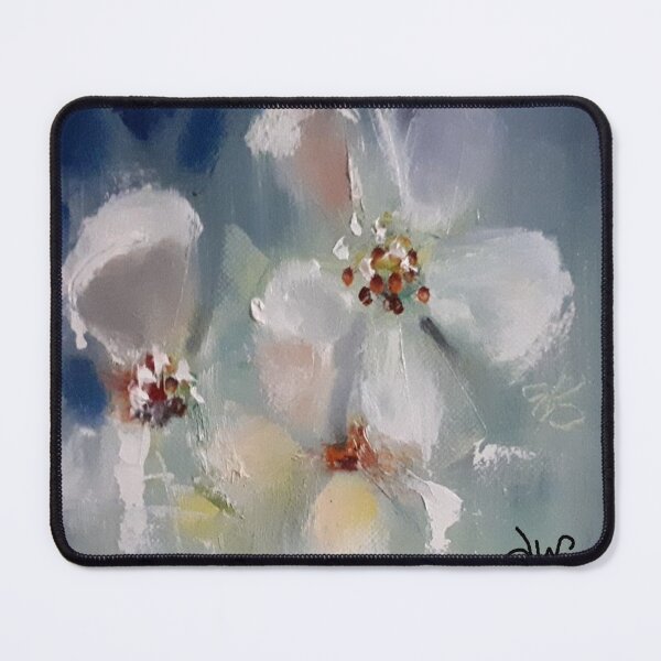 Item preview, White flowers designed and sold by Dalene West Art.