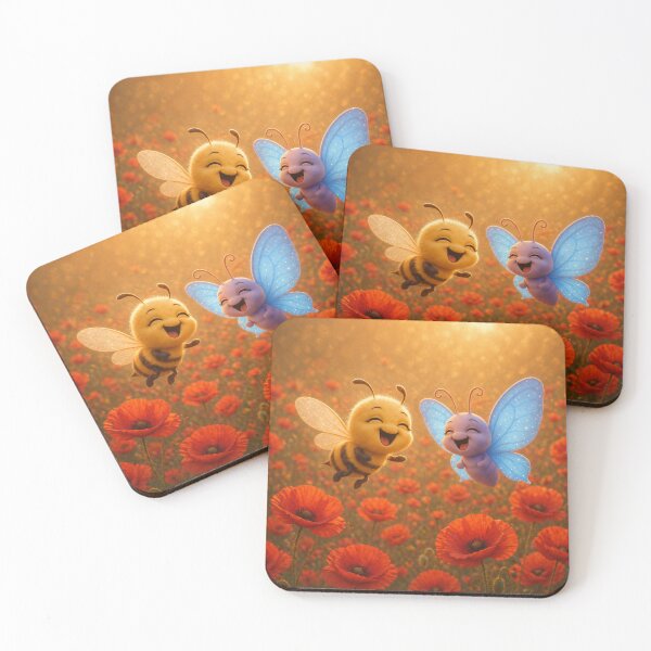 Item preview, Dreamy Bee & Butterfly Poppy Fantasy designed and sold by IRYNASHOP.