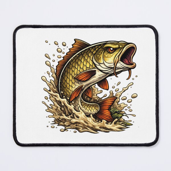 Item preview, Carp jumps out of the water designed and sold by PeterPunkt.
