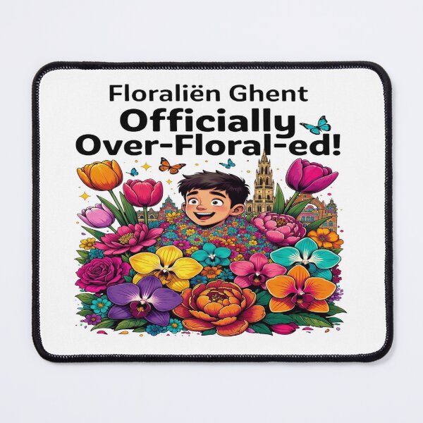 Item preview, Floraliën Ghent Officially Over-Floral-ed Funny Flower Festival T-Shirt designed and sold by Sushikidsntod.