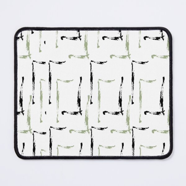 Item preview, Line Study No. 5 – Dark Botanica |Black & Sage Green Abstract Line stroke |Minimal Modern Art designed and sold by KleanGirlAesthetics.