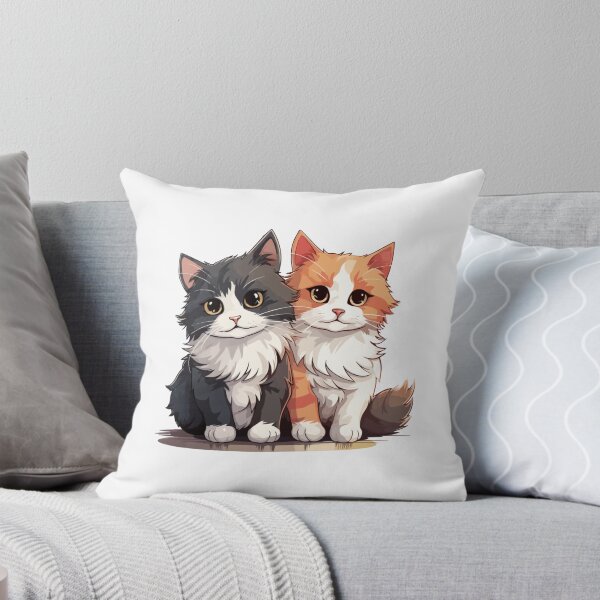 Item preview, Black & White Tuxedo and Orange Tabby fluffy Kittens designed and sold by Pani Kara.