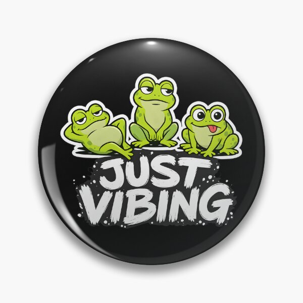 Item preview, Just Vibing Frog Mood Energy designed and sold by Dream-Fab.