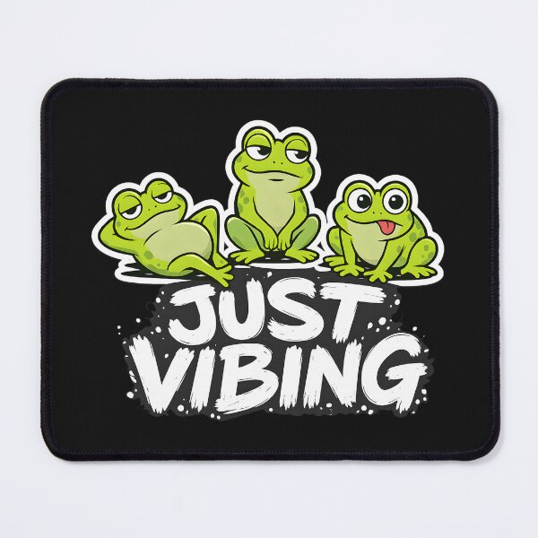 Item preview, Just Vibing Frog Mood Energy designed and sold by Dream-Fab.