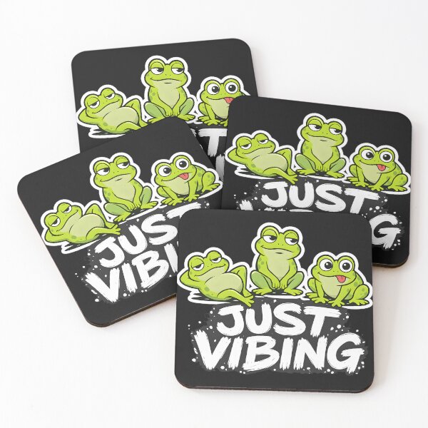 Item preview, Just Vibing Frog Mood Energy designed and sold by Dream-Fab.