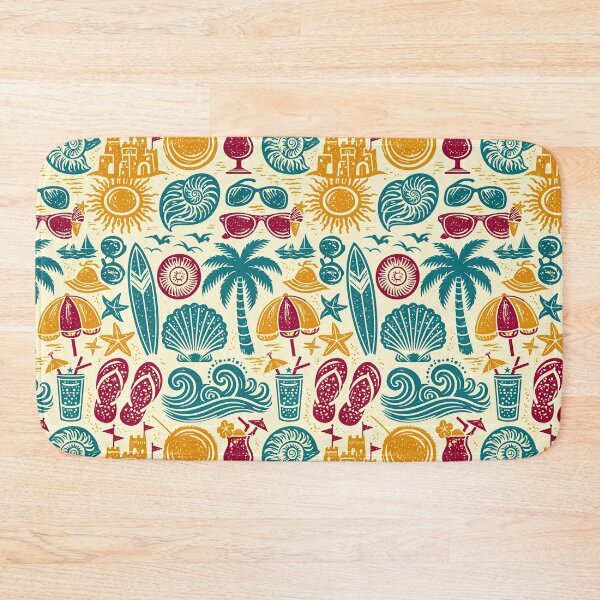 Item preview, Vintage Style Seashells and Sun Coastal Pattern designed and sold by Piotrek0001.