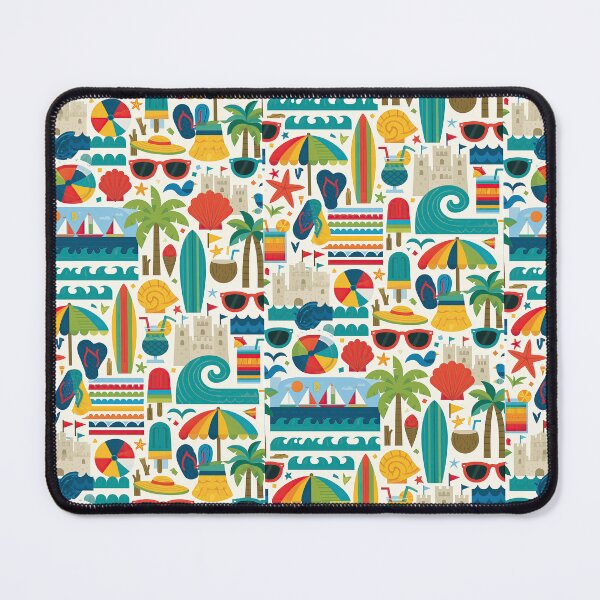 Item preview, Colorful Sandcastle and Ocean Waves Illustration designed and sold by Piotrek0001.
