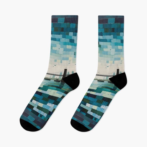Item preview, Skyline Mosaic: The Bridge at Dusk designed and sold by Paulocdias.