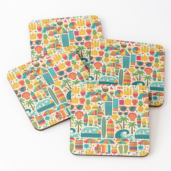 Item preview, Bright Surfboards and Tropical Drinks Mosaic designed and sold by Piotrek0001.
