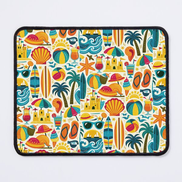 Item preview, Sunny Beach Day Sandcastle and Palm Art designed and sold by Piotrek0001.
