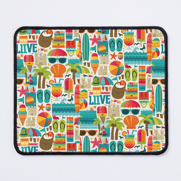 Item preview, Retro Summer Vacation Doodle Background designed and sold by Piotrek0001.