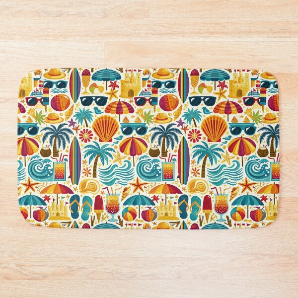 Item preview, Tropical Surf Culture Seamless Print designed and sold by Piotrek0001.