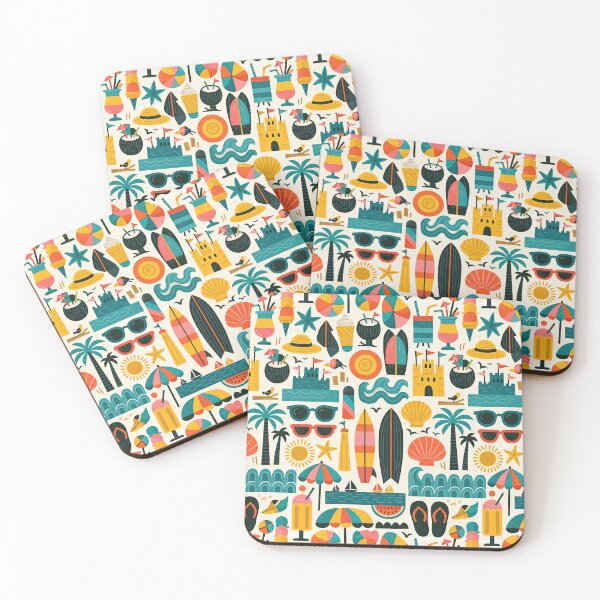 Item preview, Summer Drinks and Sunglasses Coastal Design designed and sold by Piotrek0001.