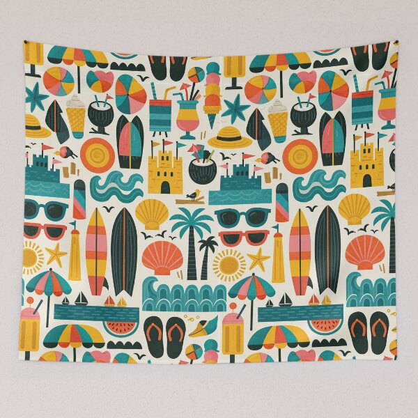 Item preview, Summer Drinks and Sunglasses Coastal Design designed and sold by Piotrek0001.