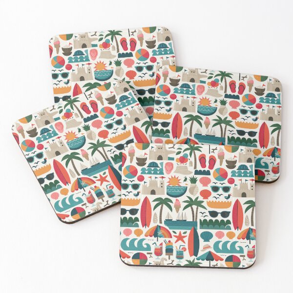 Item preview, Sandcastle and Beach Ball Summer Motif designed and sold by Piotrek0001.