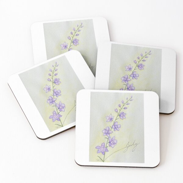 Item preview, Summer - July Watercolor Flower - Larkspur: Positivity designed and sold by MiniRadiance.