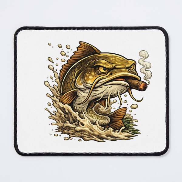 Item preview, Carp with a cigar designed and sold by PeterPunkt.