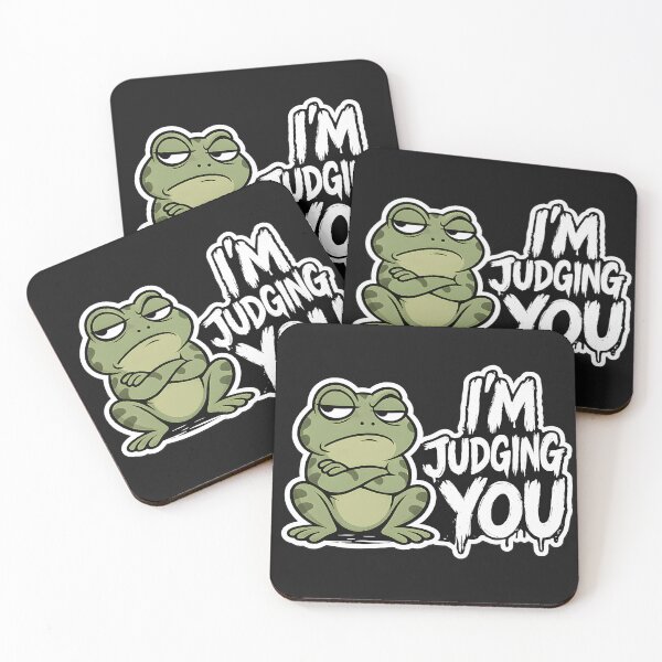 Item preview, I'm Judging You Sarcastic Frog Mood designed and sold by Dream-Fab.