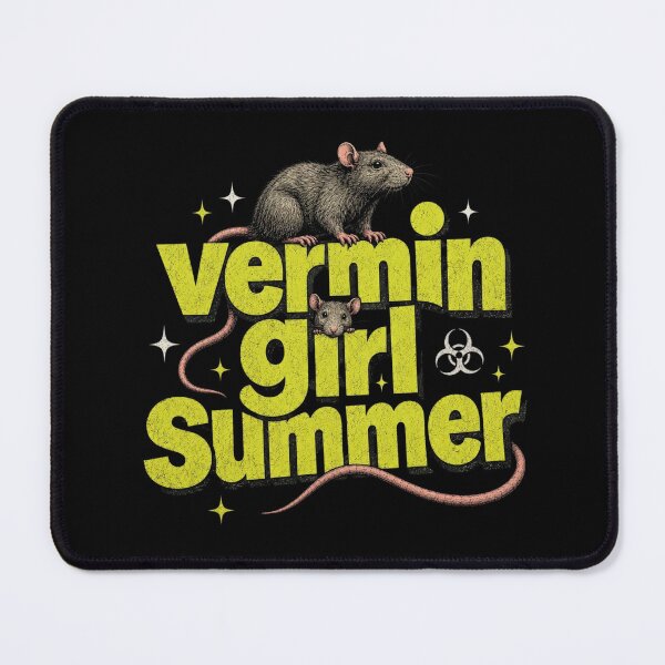Item preview, Hantavirus Vermin Girl Summer Rat Plague Humour Design designed and sold by ArcanePrintsxo.