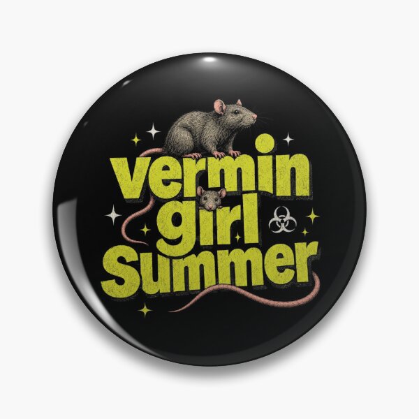 Item preview, Hantavirus Vermin Girl Summer Rat Plague Humour Design designed and sold by ArcanePrintsxo.