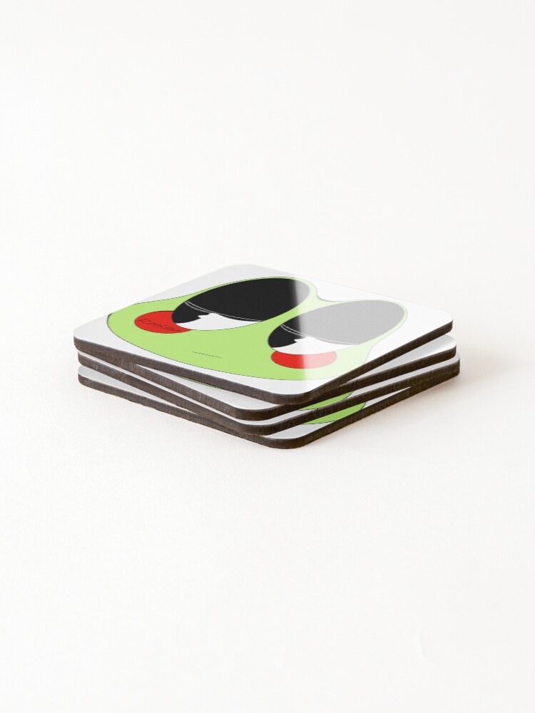 Thumbnail 4 of 5, Coasters (Set of 4), Sad Ribbit - Color designed and sold by Rookiez.