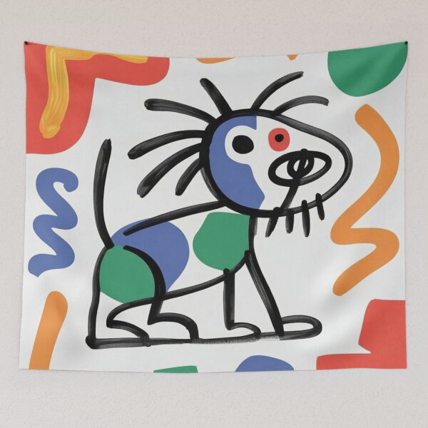 Item preview, Children's Dog with Multicolored Spots - Artistic Style designed and sold by RAISC.