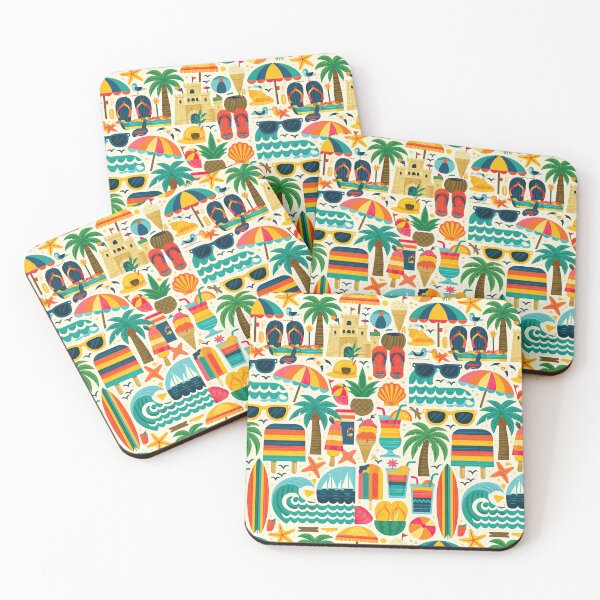 Item preview, Colorful Flip Flops and Surfboards Art designed and sold by Piotrek0001.