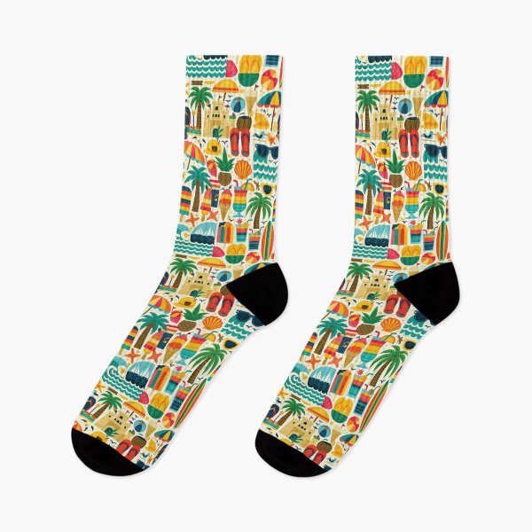 Item preview, Colorful Flip Flops and Surfboards Art designed and sold by Piotrek0001.