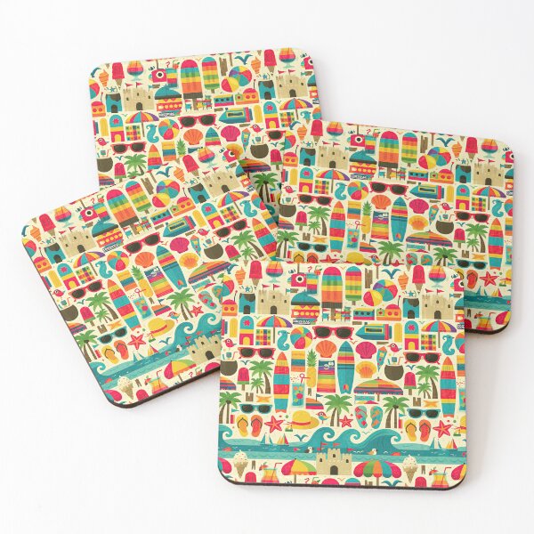 Item preview, Retro Ice Cream and Beach Toys Pattern designed and sold by Piotrek0001.