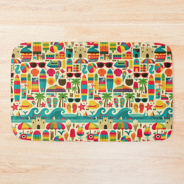 Item preview, Retro Ice Cream and Beach Toys Pattern designed and sold by Piotrek0001.