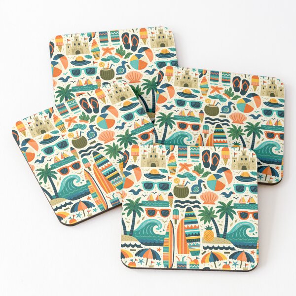 Item preview, Seamless Summer Surf and Sand Aesthetic designed and sold by Piotrek0001.