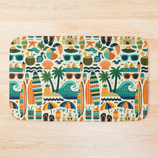 Item preview, Seamless Summer Surf and Sand Aesthetic designed and sold by Piotrek0001.
