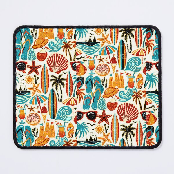 Item preview, Coastal Summer Holiday Doodle Pattern designed and sold by Piotrek0001.