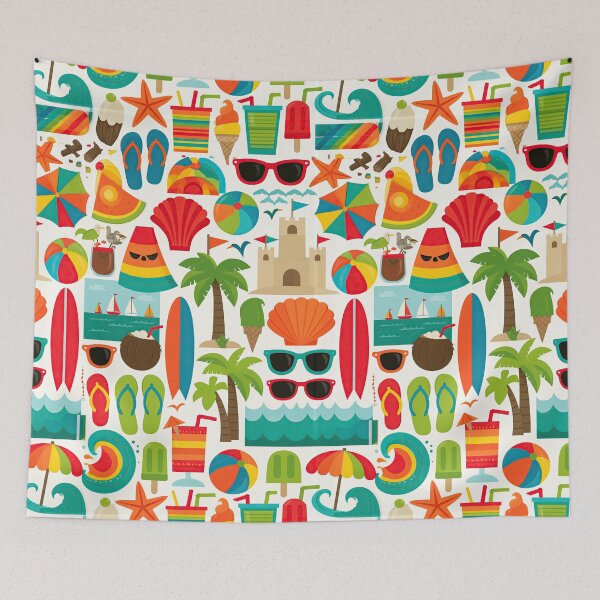 Item preview, Beach Resort Cocktails and Palms Background designed and sold by Piotrek0001.