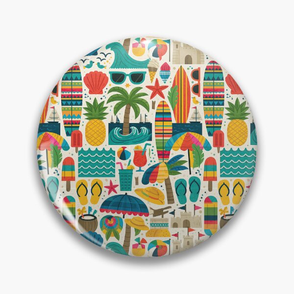 Item preview, Pineapples and Surfboards Tropical Art designed and sold by Piotrek0001.