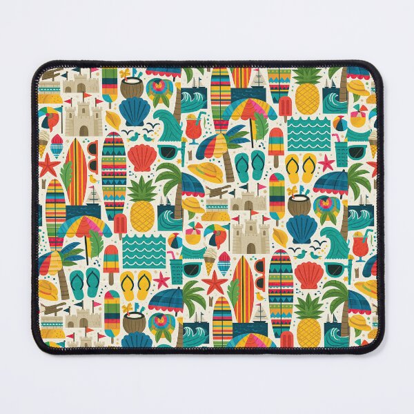 Item preview, Pineapples and Surfboards Tropical Art designed and sold by Piotrek0001.